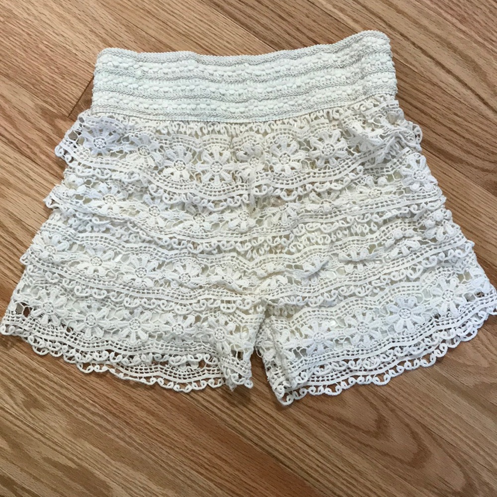 Brandy Melville crochet shorts
